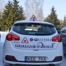 Laukininkų vairavimo mokykla, Taikos pr. logotipas